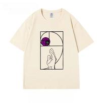 2026 Jojo Golden Ratio Pattern Printed T-shirt Suitable for Both Men Women Featuring High-quality Streetwear Design.summer 4XL