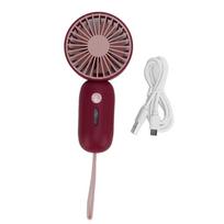 USB Rechargeable Handheld Fan Mini Portable Fan180Adjustable Fold Cute Cat Ears Design With Silicone Lanyard3Speed Adjustable Design For Office