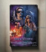 Terminatoriaus Filmo Metalo Plakatas Skardos Ženklas  xcm Kolekcionuojama Plokštelė Aliuminis 20x30cm（7.8x11.8inch）