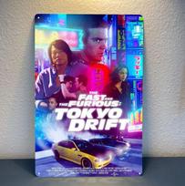 The Fast And The Furious Tokyo Drift Movie Metal Poster Tin Sign  xcm PlateAluminum 20x30cm（7.8x11.8inch）