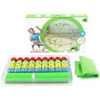 Creative Toys - Fort Building Kit - 36 Balls - 51 Sticks - PVC Tent žalia