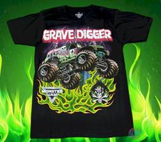 New Grave Digger Monster Jam Truck Black Classic Men's T-Shirt 4XL
