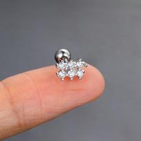 New Designed Ear Piercing Helix Earrings Women 1pc Sliver Gold Color Cartilage Ear Accessories Moon Stars Body Jewelry Gifts Piercing Earrings