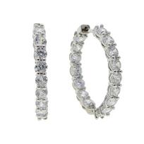 Iced Out Bing 5A Cubic Zirconia Cz Hip Hop Hoop Earring for Women Party Wedding Jewelry