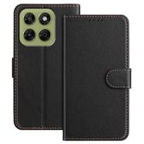 Compatible For Motorola Moto G37 Power 5G Leather Case Wallet Stand Solid Color Anti Drop Phone Cover juoda