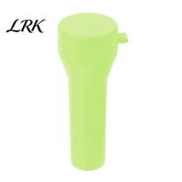 Easy Release Ice Mold Striped Silicone Stick Tray, Food Grade Narrow Cube for Bottles, Maker with Leakproof Lid žalia