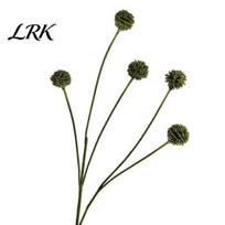Natural Look Faux Flowers Artificial Dandelion Flowers, 5 Heads Plastic Flower Branches Fake Bouquet for Home Decor, DIY Floral Arrangements, Wedding žalia