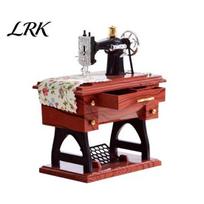 Kids Music Box Vintage Sewing Machine Box, Mini Hand Crank Wind-Up Musical Wind-up Christmas Anniversary Birthday Gifts for Mom Wife Grandma Soothing 1pc