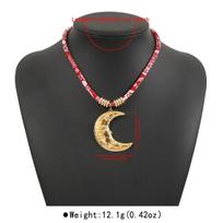 Trendy Bandana Choker Necklace Gold Stainless Steel Sun Moon Heart Pendant Adjustable Bohemian Vintage Jewelry for Women 40cm