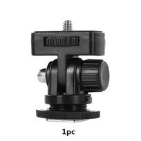 Camera Hot Shoe Phone Holder Monitor Flexible Tripod Adapter w/ Cold Shoe Mount for iPhone Samsung Canon Nikon Sony DSLR Camera