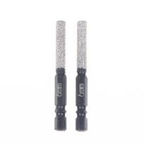 2Pcs 5-12mm Vacuum Brazed Drill Bit Set Dry/Wet Use for Porcelain Granite Tile Marble Dual-Purpose Masonry Tools