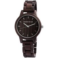 Montre - LEONARDO VERRELLI - LV0124 - Bois de noyer 45 mm - Quartz PC21 - Bracelet maillons marron ruda