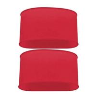 Ankle Guard Soccer Shin Guard Straps Silicones Soccer Shin Pad Holder  Cycling Sports Red-S