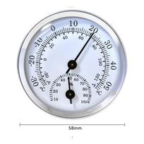 Home Indoor Thermometer Mini Electronic Hygrometer Pointer Type Thermometer and Hygrometer Golden Thermometer and Hygrometer sidabro baltos spalvos