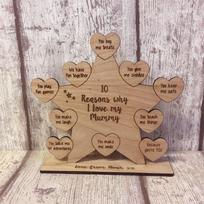 10 Reasons Why i Love My Mum Mother'S Day Gift Keepsake Collection DIY ruda
