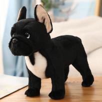 Real Life Standing France Bulldog Chihuahua Plush Toys Soft Lifelike Puppy Stuffed Animal Shiba Inu Kids Baby Christmas Gifts 35cm