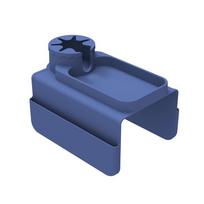 1PCS Silicone Sofa Cup Holder Armrest Living Room Multi-Function Cup Stand for Coffee Tea Drinks - Durable Non-Slip Design L mėlyna