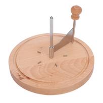 Cheese Curler Cheese Shaver Beech Wood and 304 Stainless Steel Spiral Cheese Curler for Parties Stainless Steel Cheese Shaver