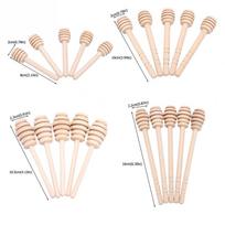 24 vnt. medinis medaus lazdelė medaus semtuvas vakarėlio reikmenys medinis medaus šaukštelis lazdelė medaus stiklainiui ilga rankena maišymo lazdelė Cuchara Miel 8cm