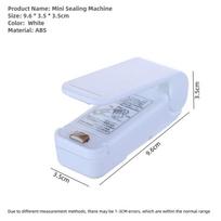 Mini Heat Bag Sealing Machine Package Sealer Bags Thermal Plastic Food Bag Closure Portable Sealer Food Packaging Heat Sealer