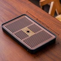 Tea Tray Tea Set Kung Fu Tea Set Carved Table Drawer-style Storage & Draining Tea Tray Vintage Home Decor