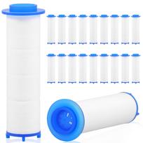 20Pcs Shower Head Filter Replacement PP Cotton Filter Water Purification Bathroom Accessories for Most Showerhead Water Cleaning