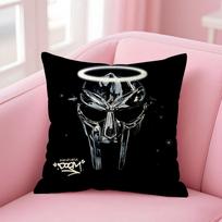 Mf D-Doom Madlibb Singer Cushion Cover Natural Linen Pillow Case Double-Sided Print Decorative Sofa Pillowcase Home Decor Gift Peach skin 18*18(CM)-1Pcs