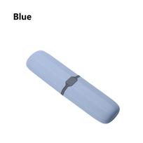 Outdoor Camping Bathroom Accessories Cup Storage Toothpaste Holder Toothbrush Box mėlyna