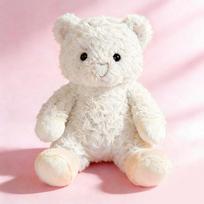 25cm Hot Christmas Bear Kawaii Teddy Bear Plush Toys Stuffed Cute Love Run Bear Girls Valentine's Gift Kids Baby Birthday Gifts 25cm balta