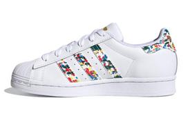 Adidas Originals Superstar Collection J Print Low top Kids' Skateboarding Shoes White Teenagers FY9828 36⅔