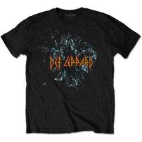 Rockoff Trade Unisexs Def Leppard Shatter TShirt Black Small S