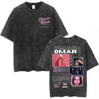 Omar Courtz Primera Musa Album Washed T Shirts Mens Women Clothing Hip Hop Fashion Tshirt Casual Cotton Short Sleeve Tshirts 2XL