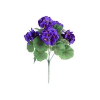 Faux Begonia Flowers 5 Branches 8 Artificial Plant for Home Decor One Size