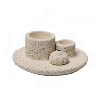 Heavy Dutys Cement Burners Holder For Incenses Stick Candle Spiritual Practice And Meditations Concrete Ritual Tray