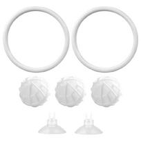 Aquariums Tanks Training Rings with Suction Cup Base and Nitrifying Filter Ball Set for Betta Fish Enrichment Supplies 1