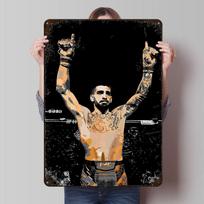MMA Kovotojo Pergalės Spausdintas Plakatas Individualus Sienų Menas Retro Vintage Metalinės Skardinės Plakatas Namų Miegamojo Dekoruoti Žaidimų Namui 20x30cm（7.8x11.8inch）