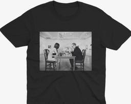 Iconic Eve Babitz and Marcel Duchamp Chess T-Shirt, Cool Chess T-Shirt, Chess Gift, Chess Player, Gift For Chess Player, Chess Art 2XL