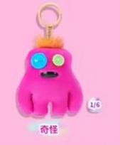 Genuine Fuggler Baby Pinkles Funny Ugly Monster Surprise  Keychain Cute Bag Hanging Ornament Dolls Trendy Toys Gifts