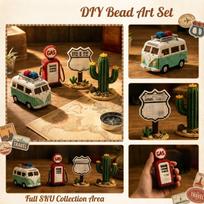 DIY Bead Kit 3D Beading Set with Colorful Beads and Instructions, Complete Jewelry Making Kit for Adults and Teens One Size