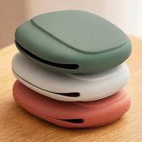 3-Pack Silicone Cable Organizer Pouches Portable Travel Cord Storage Bags Unisex Multi-Color (Red Gray Green) Lightweight Accessory Necklace Holder 3pcs