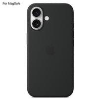 Iphone 16 dėklas, suderinamas su Magsafe, skysto silikono telefono galinis dangtelis [indukcinis Popover]_hs2k juoda