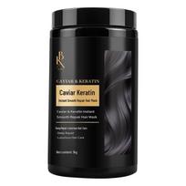 LBX Caviar Keratin Instant Smooth Repair Hair Mask: Peptide-Infused Frizz Control & Deep Conditioner Treatment