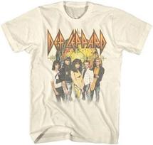 Def Leppard Pyromania Group Photo Men's T Shirt Rock Band Merch 3XL