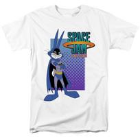 Space Jam - Bugs Batman - Adult Unisex Short Sleeve T-Shirt - White XL