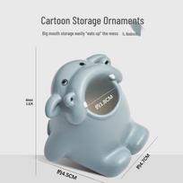 Cartoon Nail Art Pen Holder - Duck, Corgi, Shark, and Hippo Designs