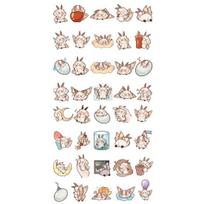 40 vnt./rinkinys Animacinis kandžių lipdukas Lipnusis vandeniui atsparus PVC „pasidaryk pats“ telefono dangtelio puodelis Bagažo riedlentės nešiojamas kompiuteris Scrapbook Graffiti lipdukų rinkinys 1 Set