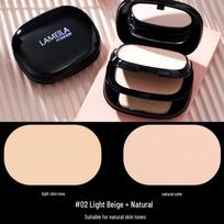Lameila Dual Use Concealer & Setting Powder - Ivory, 20g: Long-lasting, Natural Color, for Contouring, Dry & Wet Application. Default