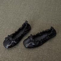 Fashion Mary Janes Shoes Women Ballet 2025 New Versatile Bow Single Shoes Fashion Elegant Daily Dress Flat Shoes Zapatos De Mujer 35 juoda