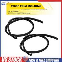 Roof Drip Molding Trim Left & Right Side 75555-12120 For 03-2008 Toyota Corolla