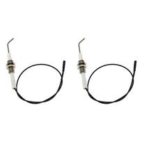 2X Gas Grill Stove Ignition Electrode Spark Plug Igniter With Ignition Needle For Gas Stove Oven Accessories